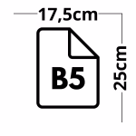 B5 (25X18CM)