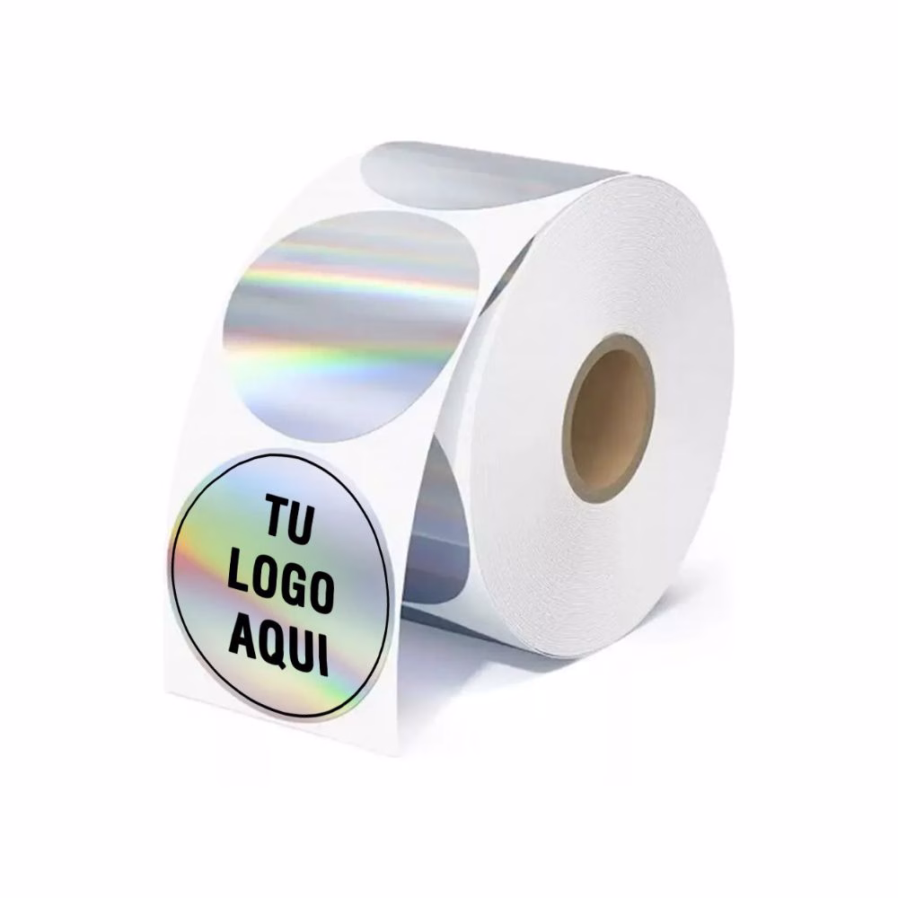Etiquetas adhesivas tornasol personalizadas