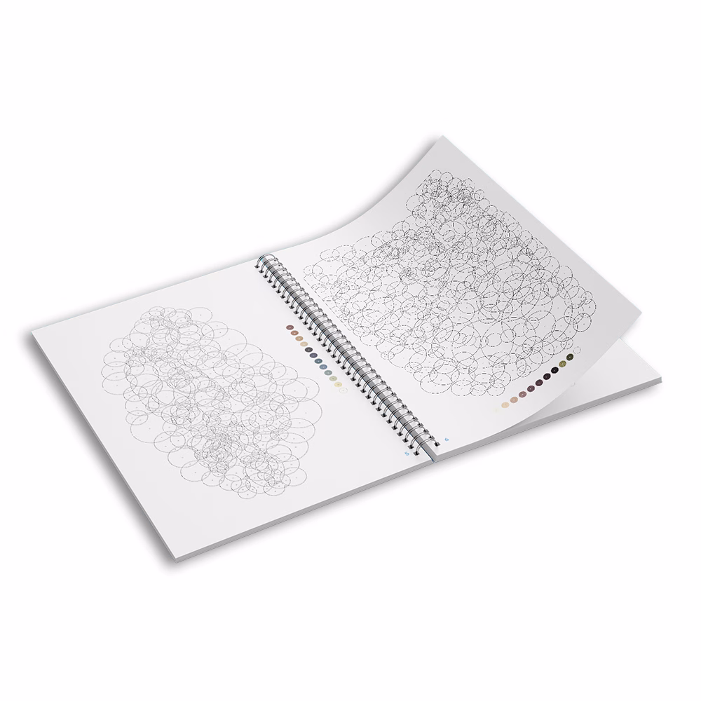 libro para colorear animales bebés círculos mágicos