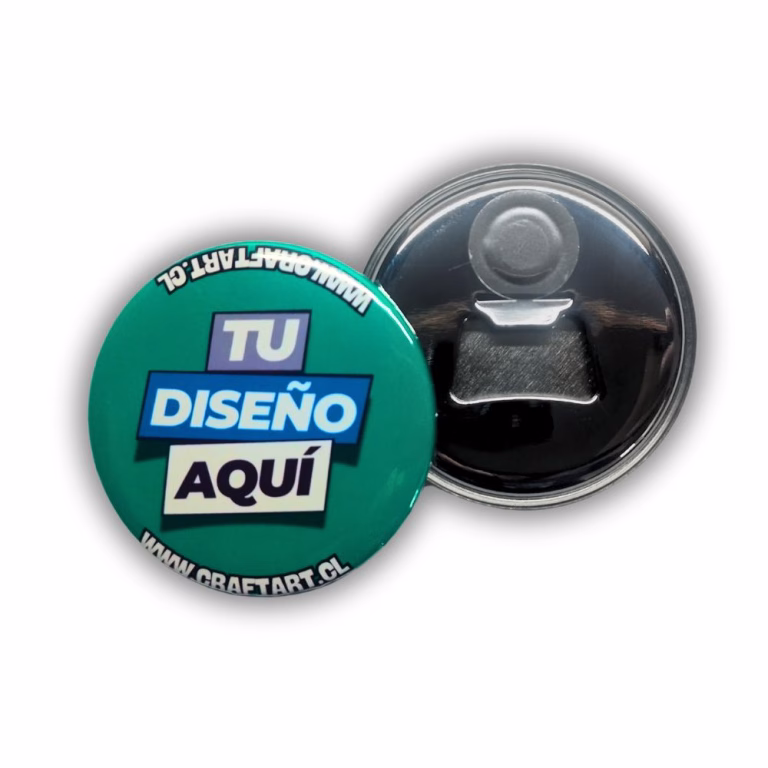 chapita imán destapador 58mm personalizable