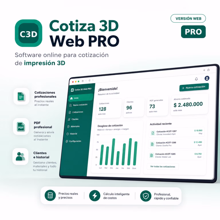 software para cotizar impresión 3D online