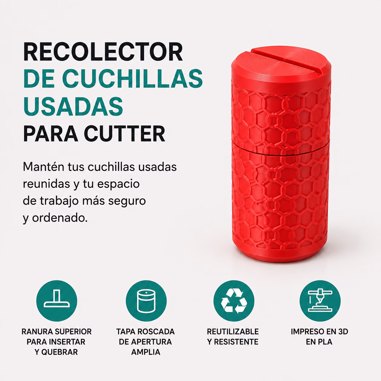 Recolector de Cuchillas Usadas para Cutter – BladeBox