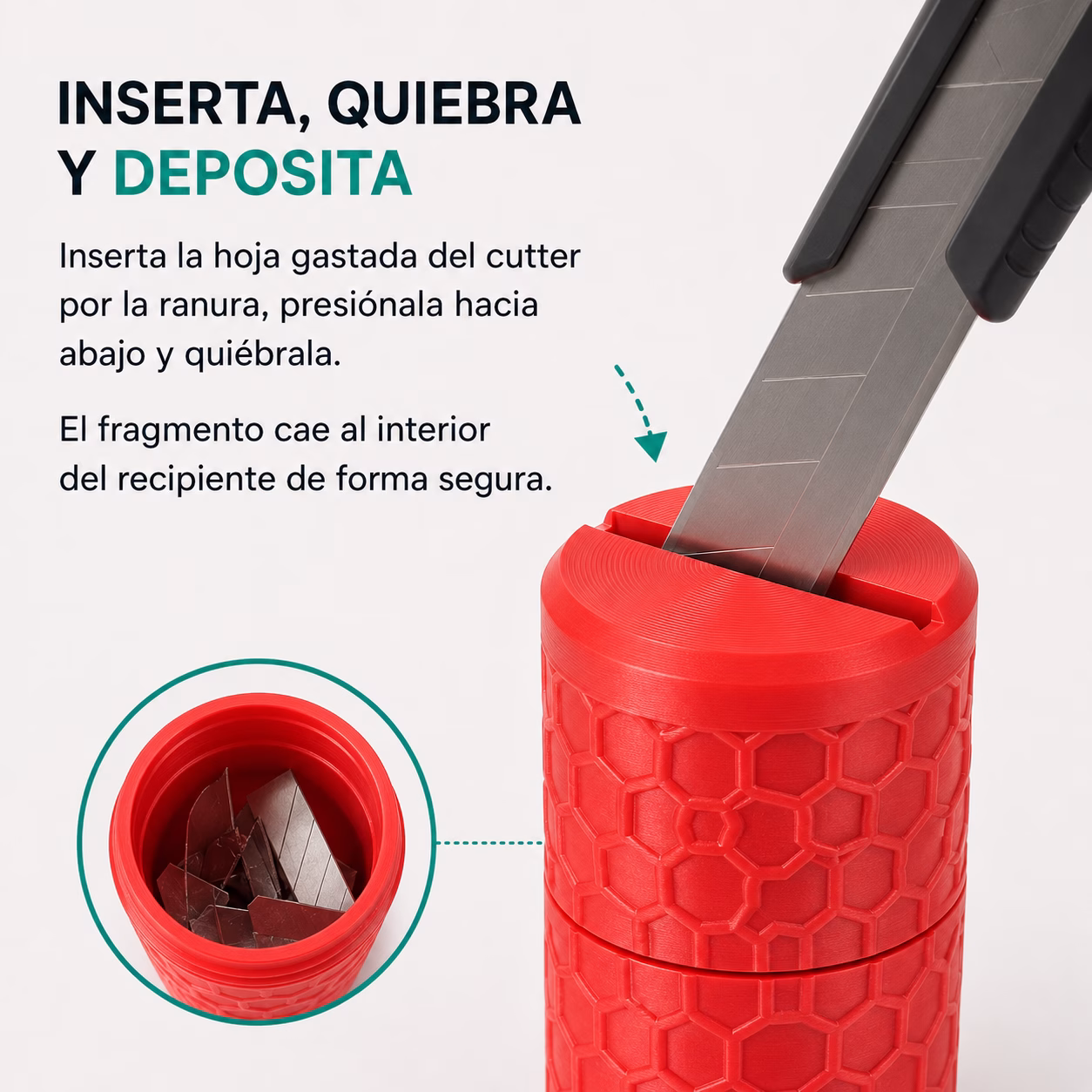 Recolector de Cuchillas Usadas para Cutter – BladeBox