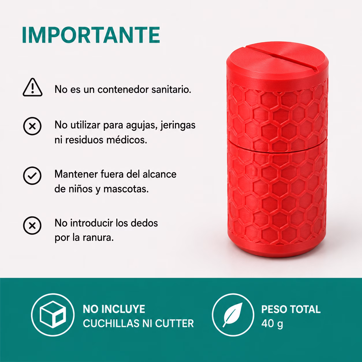Recolector de Cuchillas Usadas para Cutter – BladeBox