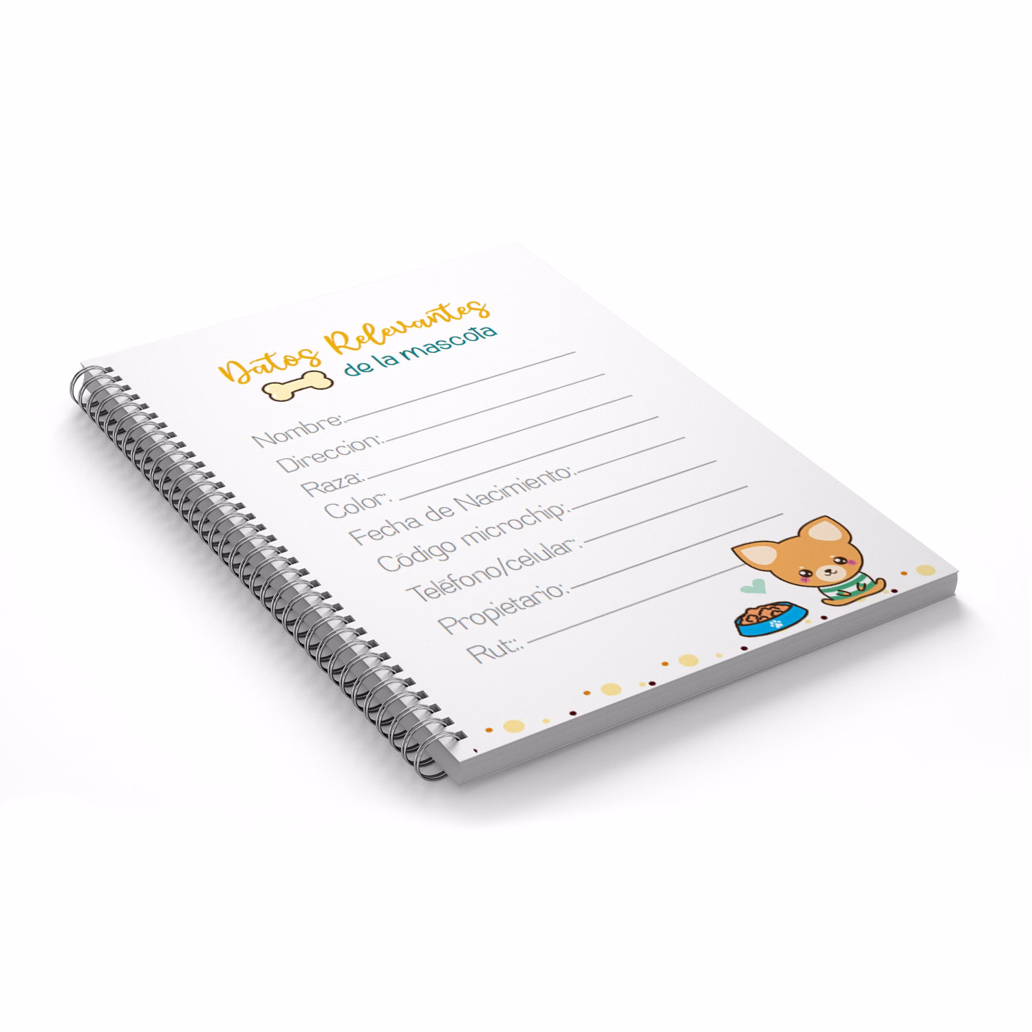 Carnet Veterinario Canino Personalizado